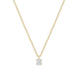 Juliette - 4 Prongs Round Diamond Pendant