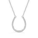 Modern U Shape - Design Pendant- Real Natural Diamonds