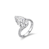 6.14ct Pear Shape Twisted Band Design