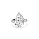 6.14ct Pear Shape Twisted Band Design