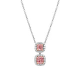 Double Pink Diamonds Pendant
