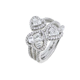 Trio Hearts Desire Ring - Various Diamond Combinations - Real Diamonds