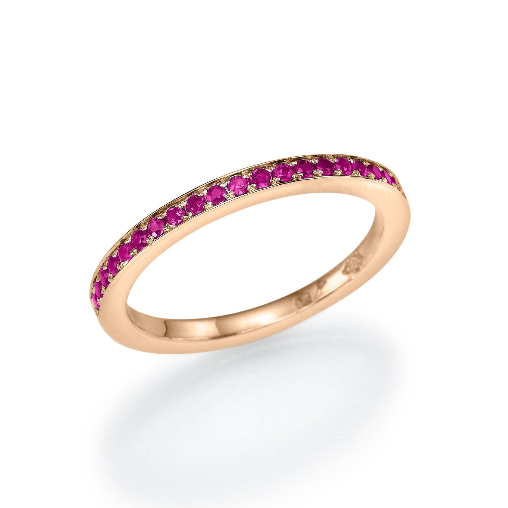 GEMS Half Eternity Ring- Real Natural Gems