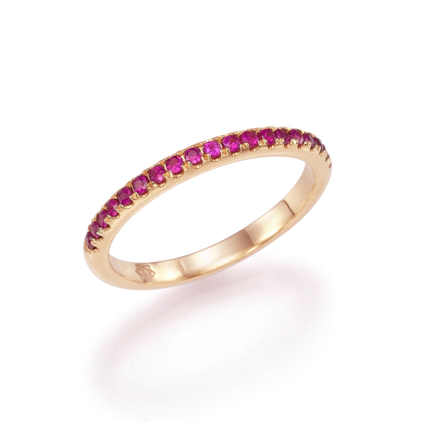 Rainbow LOVE Colors - All Around Eternity LOVE Ring- Real Natural Gems