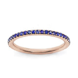 Rainbow LOVE Colors - All Around Eternity LOVE Ring- Real Natural Gems