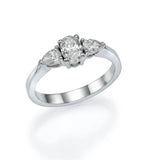 Trio Ring - Oval & Pears - Lab or Natural Diamonds