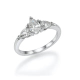 The Trio Pears Shape Ring - Lab or Natural Diamonds