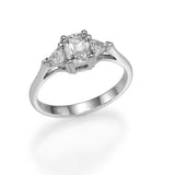 Trio Ring Cushion & Triangular - Lab or Natural Diamonds