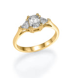 Trio Ring Cushion & Triangular - Lab or Natural Diamonds