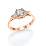 Trio Ring Cushion & Triangular - Lab or Natural Diamonds
