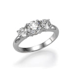 Trio Round Ring - Lab or Natural Diamonds