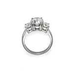 Trio Round Ring - Lab or Natural Diamonds