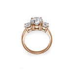 Trio Round Ring - Lab or Natural Diamonds