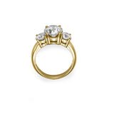Trio Round Ring - Lab or Natural Diamonds