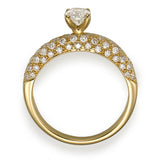 Micro Pave Of Noa - Solitaire Ring - Lab Or Natural Diamonds