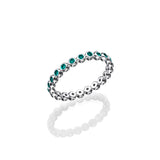 Tight Cups Of Light - Gems & Diamond Eternity Ring - Real Natural Diamonds