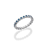 Tight Cups Of Light - Gems & Diamond Eternity Ring - Real Natural Diamonds