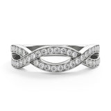 Modern Infinity - Design Ring- Real Natural Diamonds