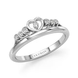 Sparkling Crown - Design Ring- Real Natural Diamonds