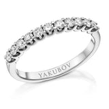 Yakubov Half Eternity Ring 11  Dazzle Diamonds 18K Gold