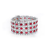 One-of-a-Kind Diamonds and Rubies Bracelet - 37.20 Carats Total