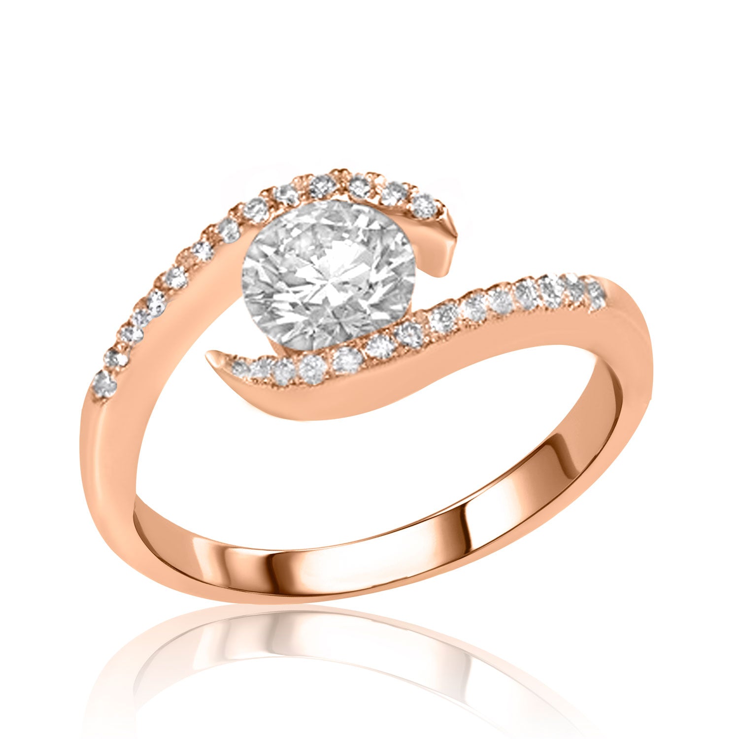 Swan Lake - Solitaire Ring- 0.50 - 1.25 Carat