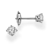 Juliette - Classic 4 Prongs Basket Round Brilliant Stud Earring