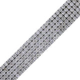 Classic Five Rows Tennis Bracelet - Natural Diamonds