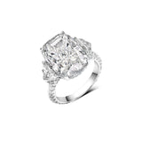 10.19ct of A Magnificent 3-Stone Elongated Cushion Cut Masterpiece