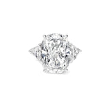 10.19ct of A Magnificent 3-Stone Elongated Cushion Cut Masterpiece