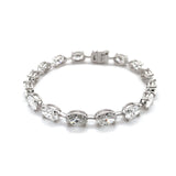 1 Carat Horizontal Oval Tennis Bracelet –17 Carats - Lab Eco Diamonds
