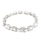 1 Carat Horizontal MIX Shape Tennis Bracelet – 17 Carats - Lab Eco Diamonds