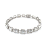 1 Carat Horizontal Emerald Cut Tennis Bracelet – 18 Carats - Lab Eco Diamonds