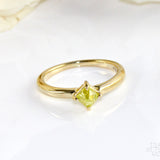 Modern Lemon - Yellow Natural Raw Ring