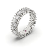 Pear-Shaped All-Around Up & Down Diamond Eternity Ring- Custom Design