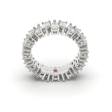 Pear-Shaped All-Around Up & Down Diamond Eternity Ring- Custom Design