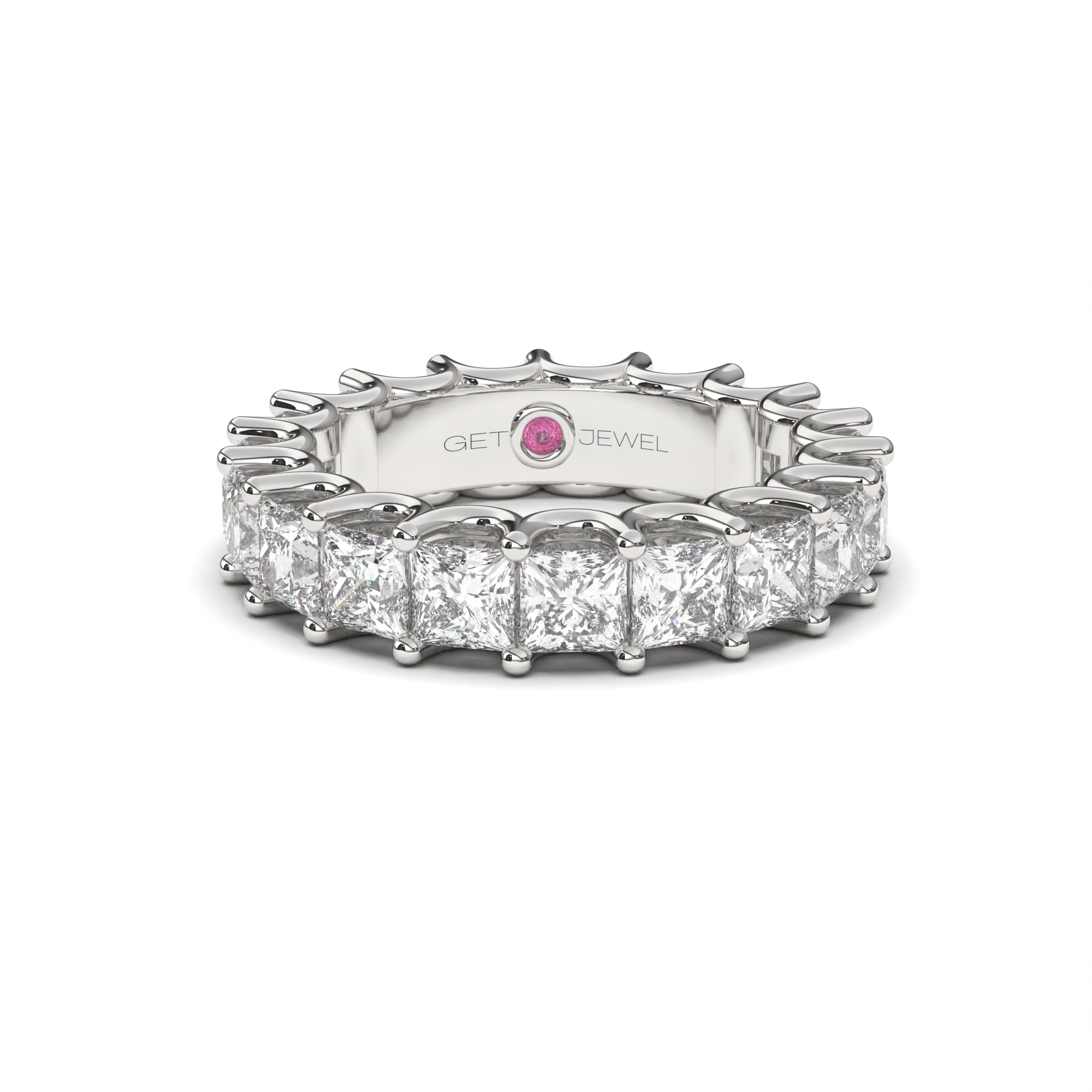 Princess-Cut All Around Eternity Ring - Custom Design