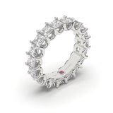 Princess-Cut All Around Eternity Ring - Custom Design