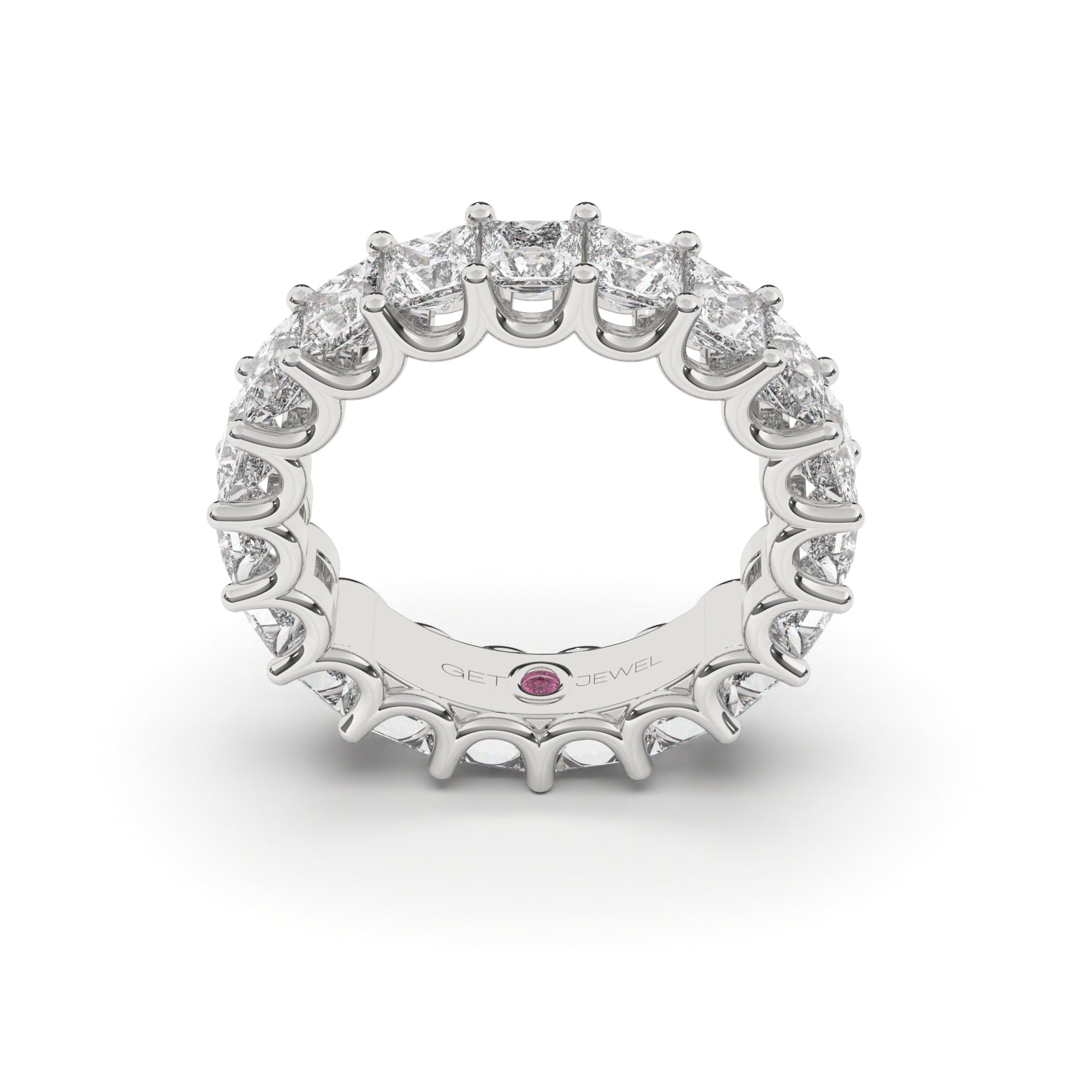 Princess-Cut All Around Eternity Ring - Custom Design