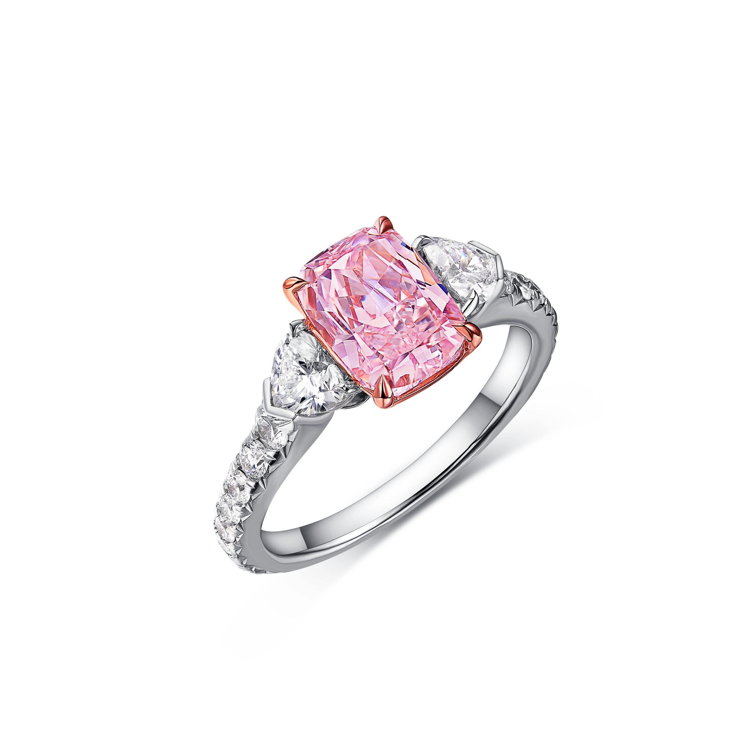 Cushion Cut, Natural Pink Diamond GIA – - Main Image