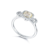 Art Deco Champagne - Yellow Natural Raw Ring