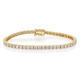 Classic One-Row Tennis - Natural Diamonds Bracelet