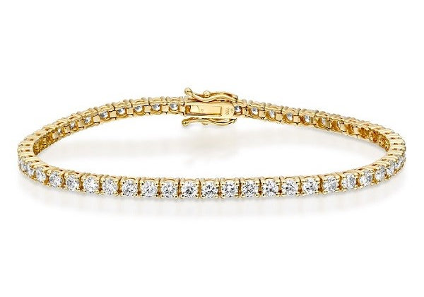 Classic One-Row Tennis - Natural Diamonds Bracelet