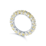 Eternity Lemon Yellow Anniversary Natural Raw Ring