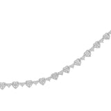 24 QH Sparkling hearts Bracelet - Various Diamond Combinations - Real Diamonds