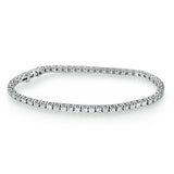 Classic One-Row Tennis - Natural Diamonds Bracelet