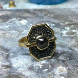 3.00CT Black Opus Octagon Diamond Ring