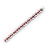 Butterfly Ruby and Diamond Bracelet