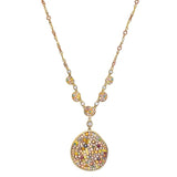 7.15CT Cinnamon Pebble Drop Diamond Necklace