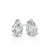 Kate Peary- Pear 3 Prongs Basket Stud Earring